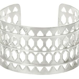 Stella & Dot Silver Plait Cuff